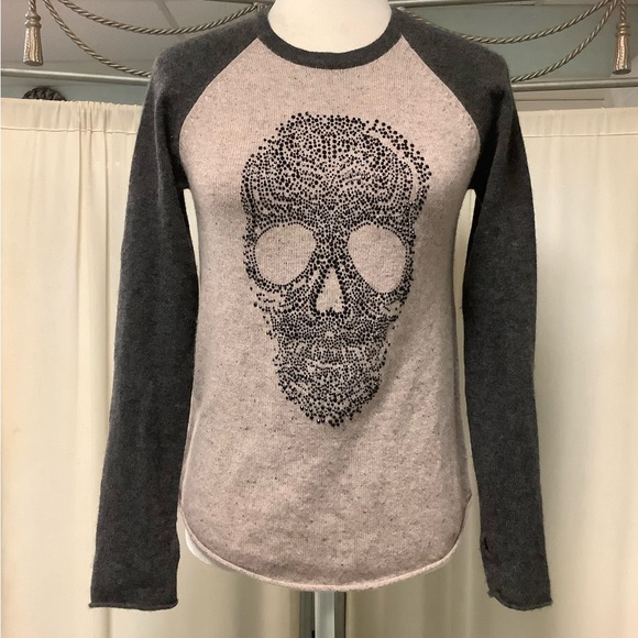 27 Miles Malibu Cashmere Skull Sweater - Picture 2 of 10
